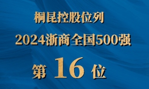 浙商全国500强第16位，桐昆排名UP UP UP!